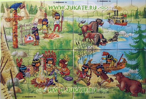 Суперпазл Schlangenfluss Indianer (1992)